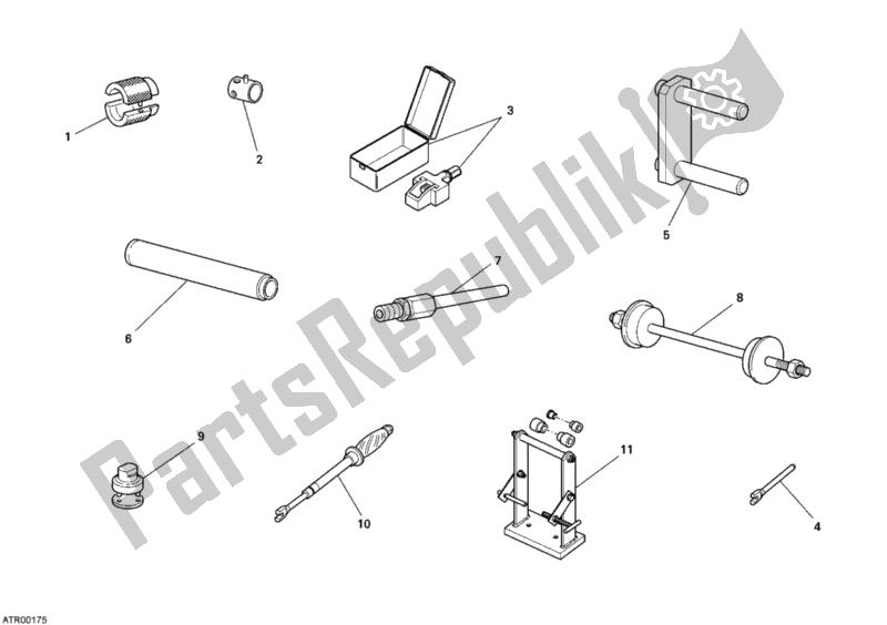 Tutte le parti per il Strumenti Di Servizio Di Officina, Telaio del Ducati Sportclassic Sport 1000 USA 2007